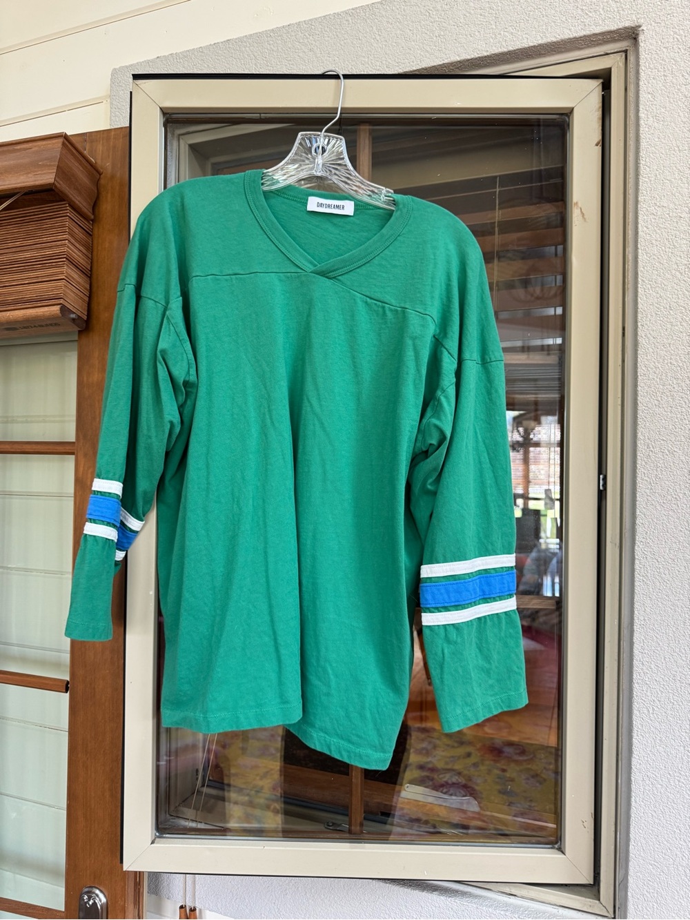 Daydreamer Green V-Neck Tee